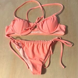 Pale Orange String Bikini